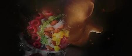 水墨粒子美食类视频包装菜谱介绍AE模板视频的预览图